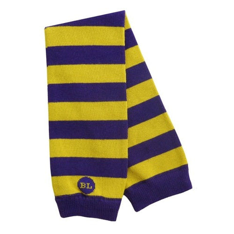 VARSITY LEGWARMERS- PURPLE/GOLD